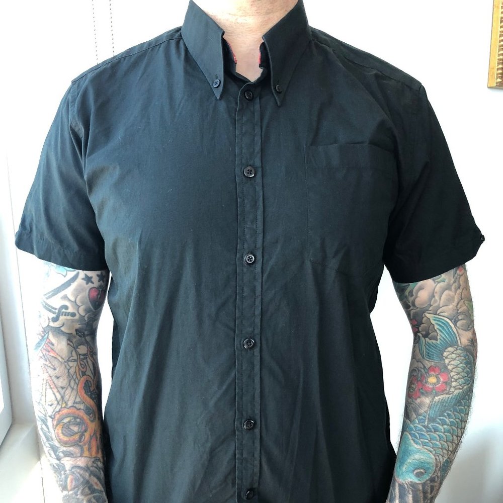 Black Merc Button Down Shirt